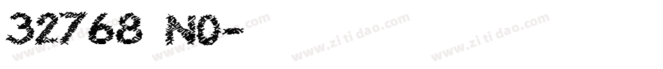 32768 NO字体转换